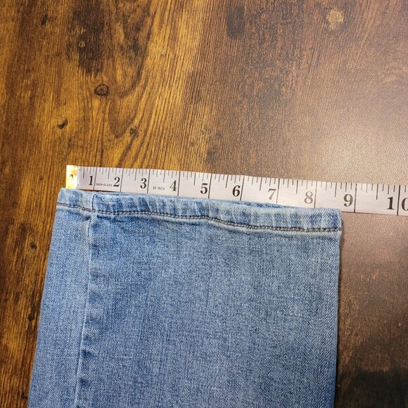 TK Akel Jeans Tag 36x32 Measures 36x31 Slim Bootcut Medium Light Wash Stretch - Picture 11 of 11